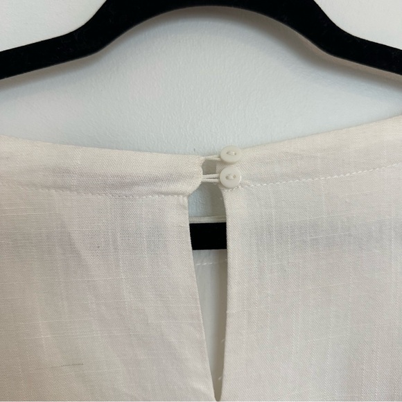Lulu's Brings You Back Ivory Short-Sleeve Elastic-Hem Crop Top - Picture 8 of 16